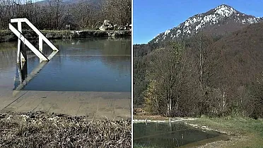 Jazero Zlá voda vzniklo v kráteri