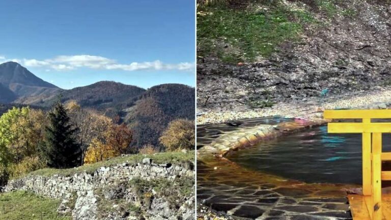 Liptovský hrad je ruina najvyššie položeného hradu na Slovensku, pod hradom je termálne kúpalisko.