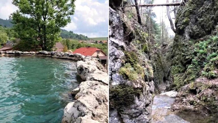 Kráter vo Vyšných Ružbachoch a Jarabinský prielom. Zastavenia pri dvoch turistických atrakciách.