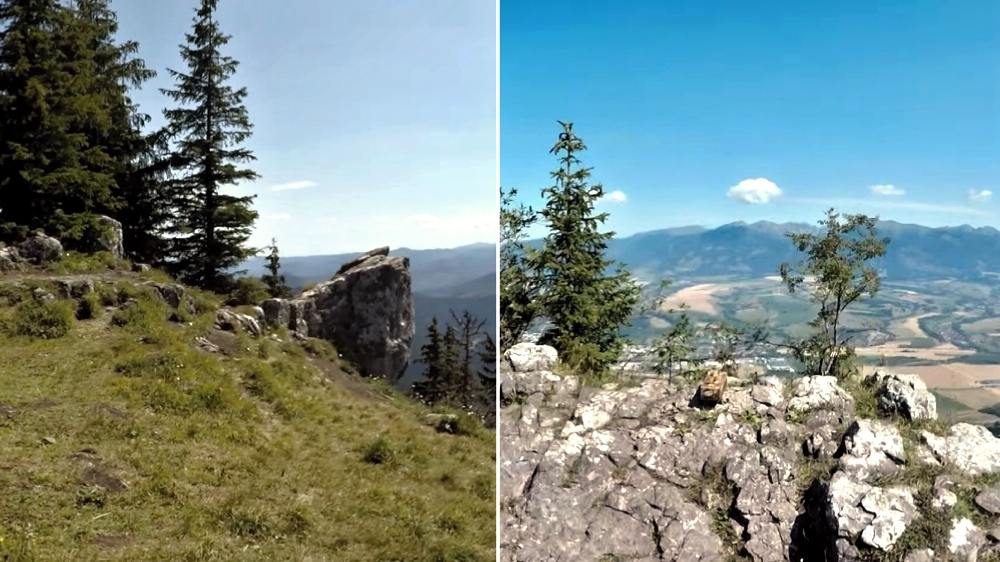 Krásne výhľady a prírodné scenérie z Poludnice