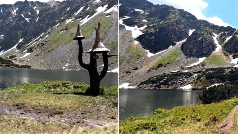 Nižné Temnosmrečianske pleso je ukryté hlboko uprostred Vysokých Tatier.