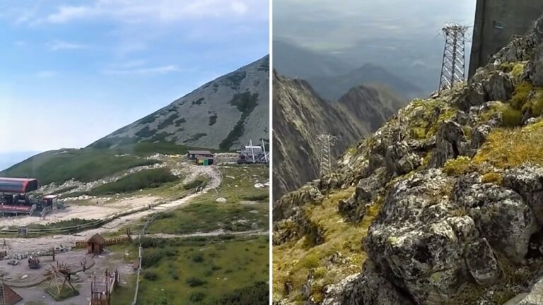 Lanovka na Lomnický štít vyvezie turistov do výšky 2 634 m.